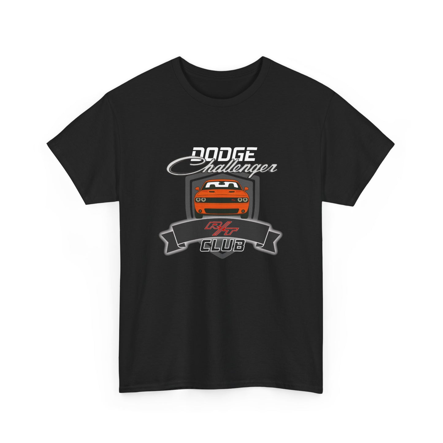 Hemi Orange Dodge Challenger R/T Club T-Shirt, Regular Hood Edition