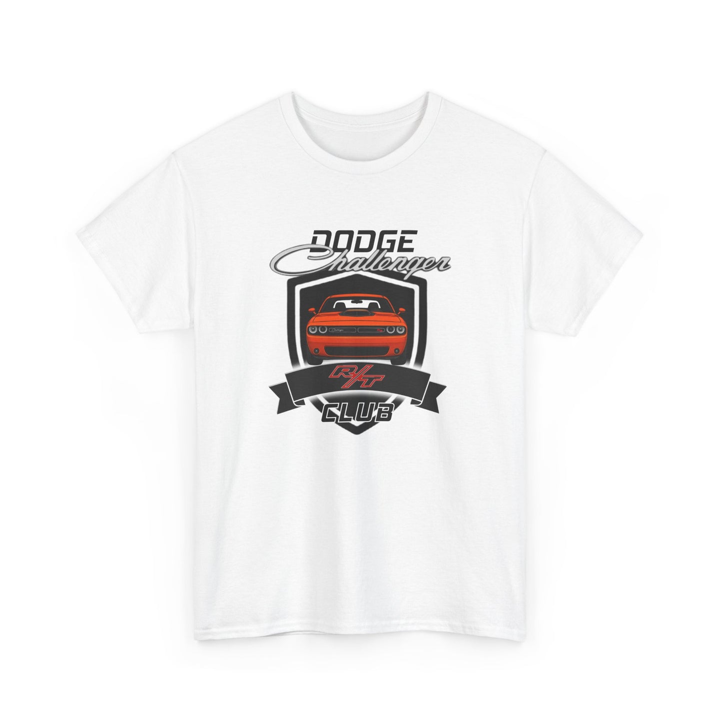 Hemi Orange Dodge Challenger R/T Club T-Shirt, Shaker Edition
