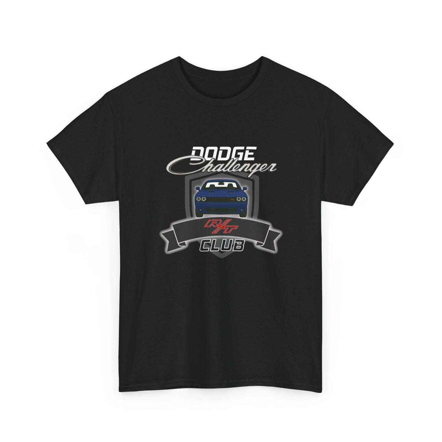 Indigo Dodge Challenger R/T Club T-Shirt, Regular Hood Edition