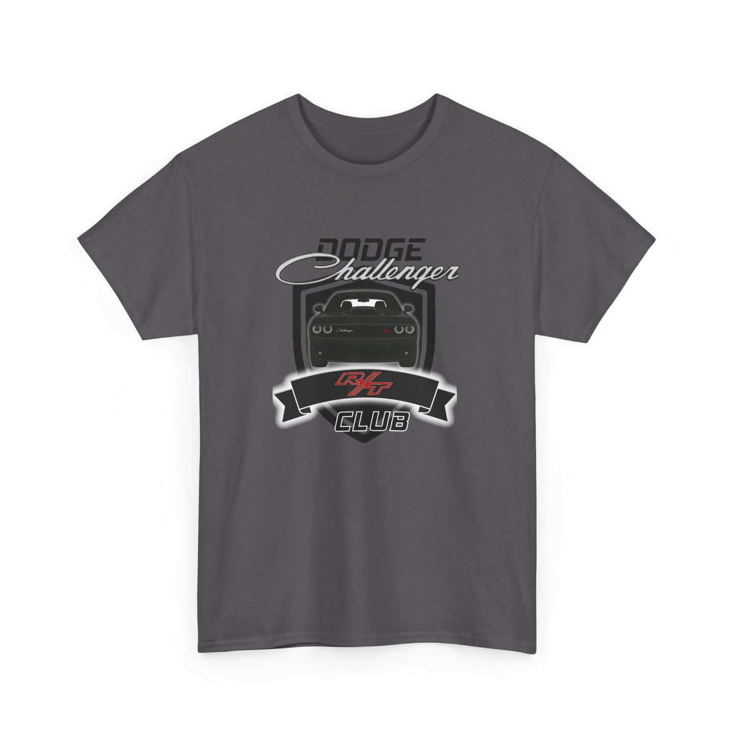 Pitch Black Dodge Challenger R/T Club T-Shirt, Shaker Edition