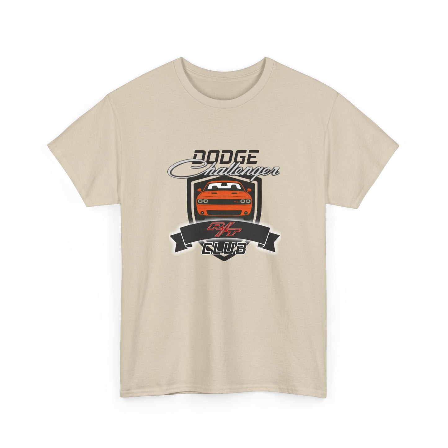 Hemi Orange Dodge Challenger R/T Club T-Shirt, Regular Hood Edition