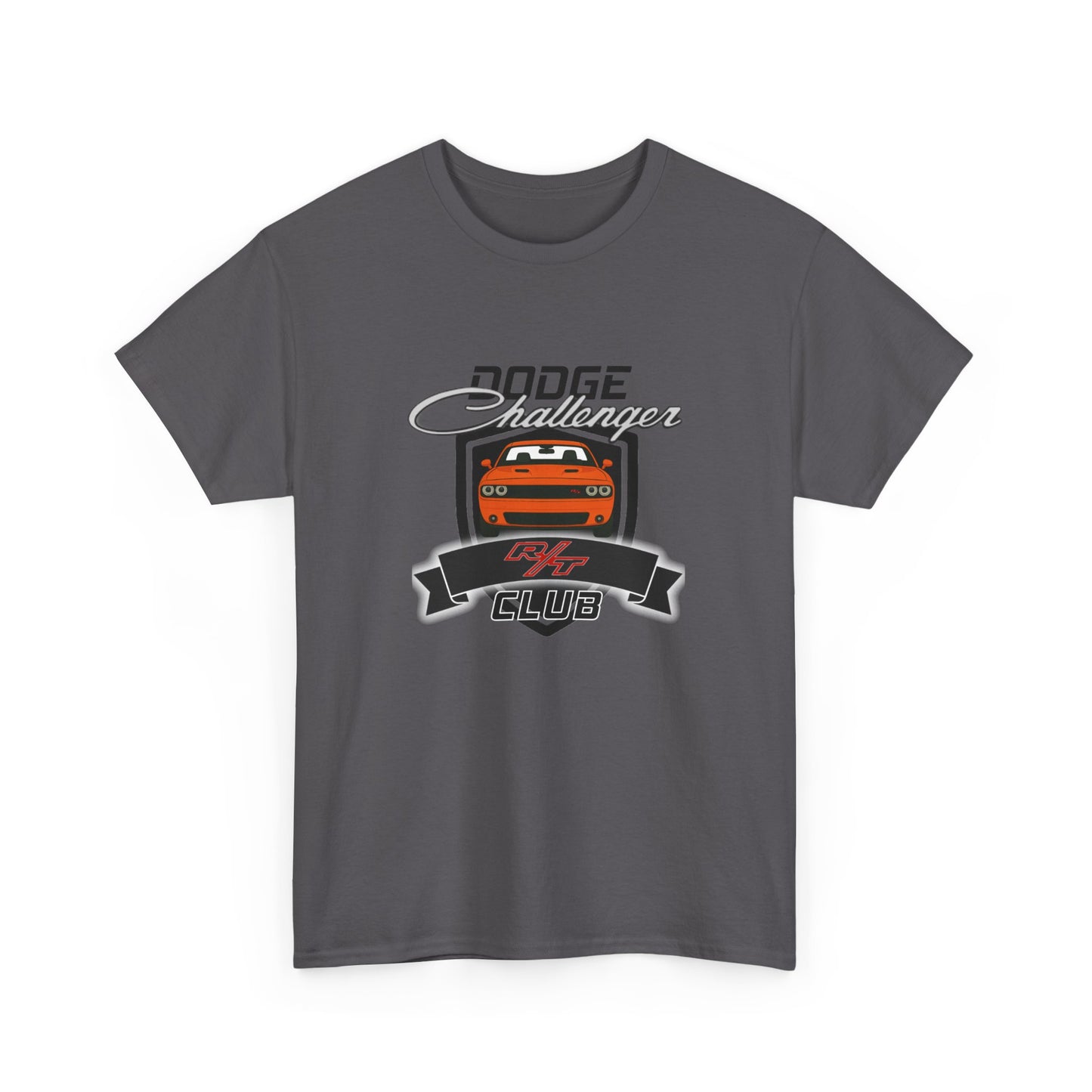 Hemi Orange Dodge Challenger R/T Club T-Shirt, Regular Hood Edition