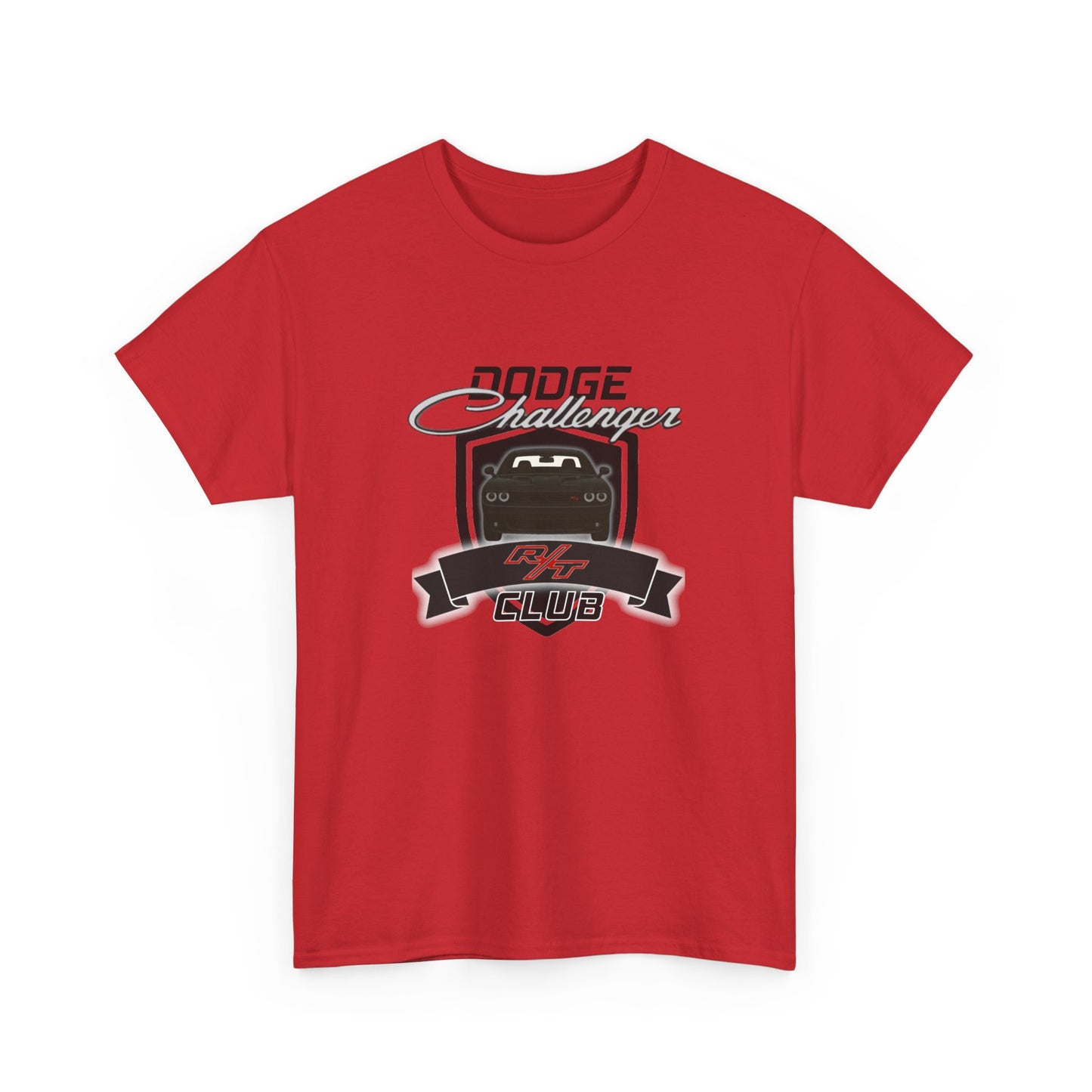 Pitch Black Dodge Challenger R/T Club T-Shirt, Regular Hood Edition