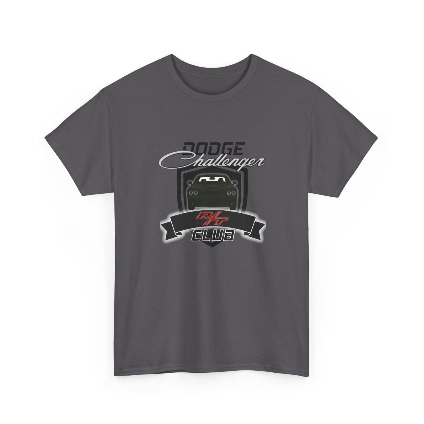 Pitch Black Dodge Challenger R/T Club T-Shirt, Regular Hood Edition