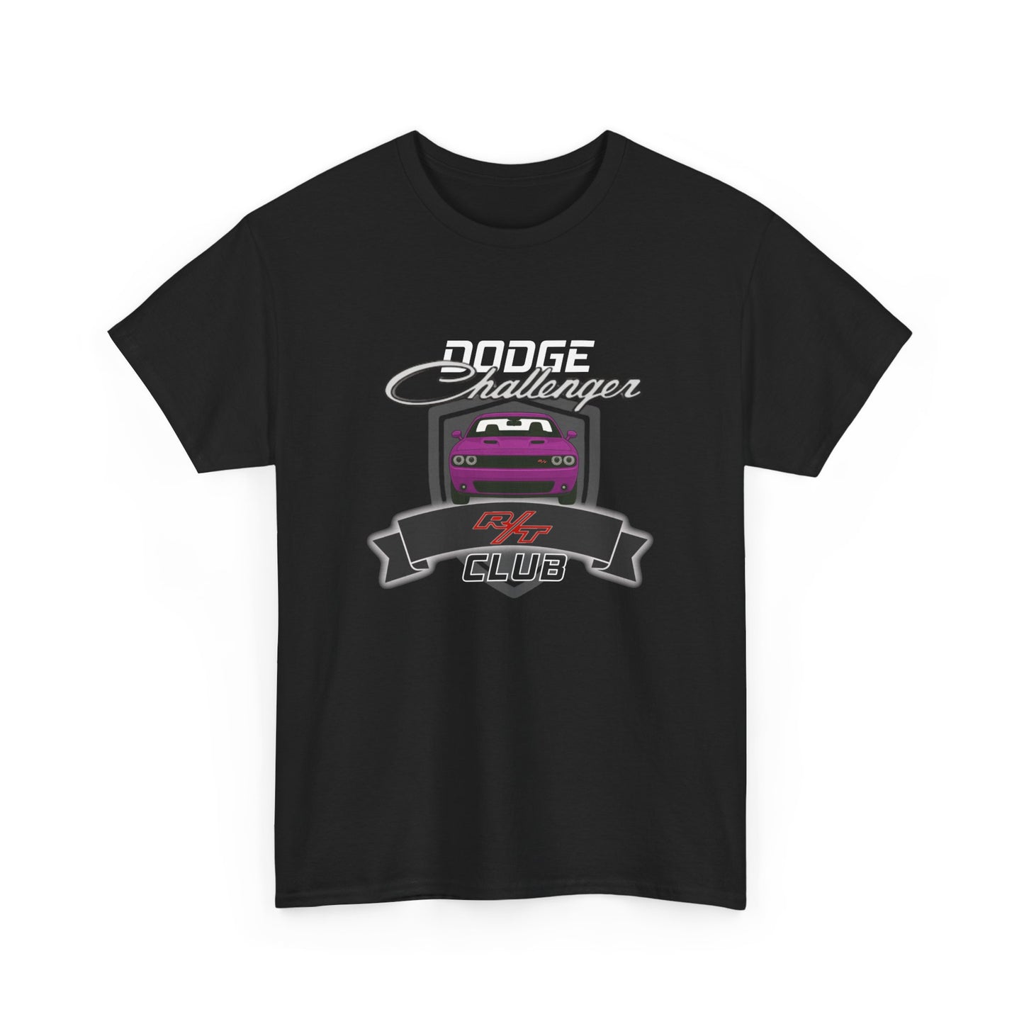 Furious Fuchsia Dodge Challenger R/T Club T-Shirt, Regular Hood Edition