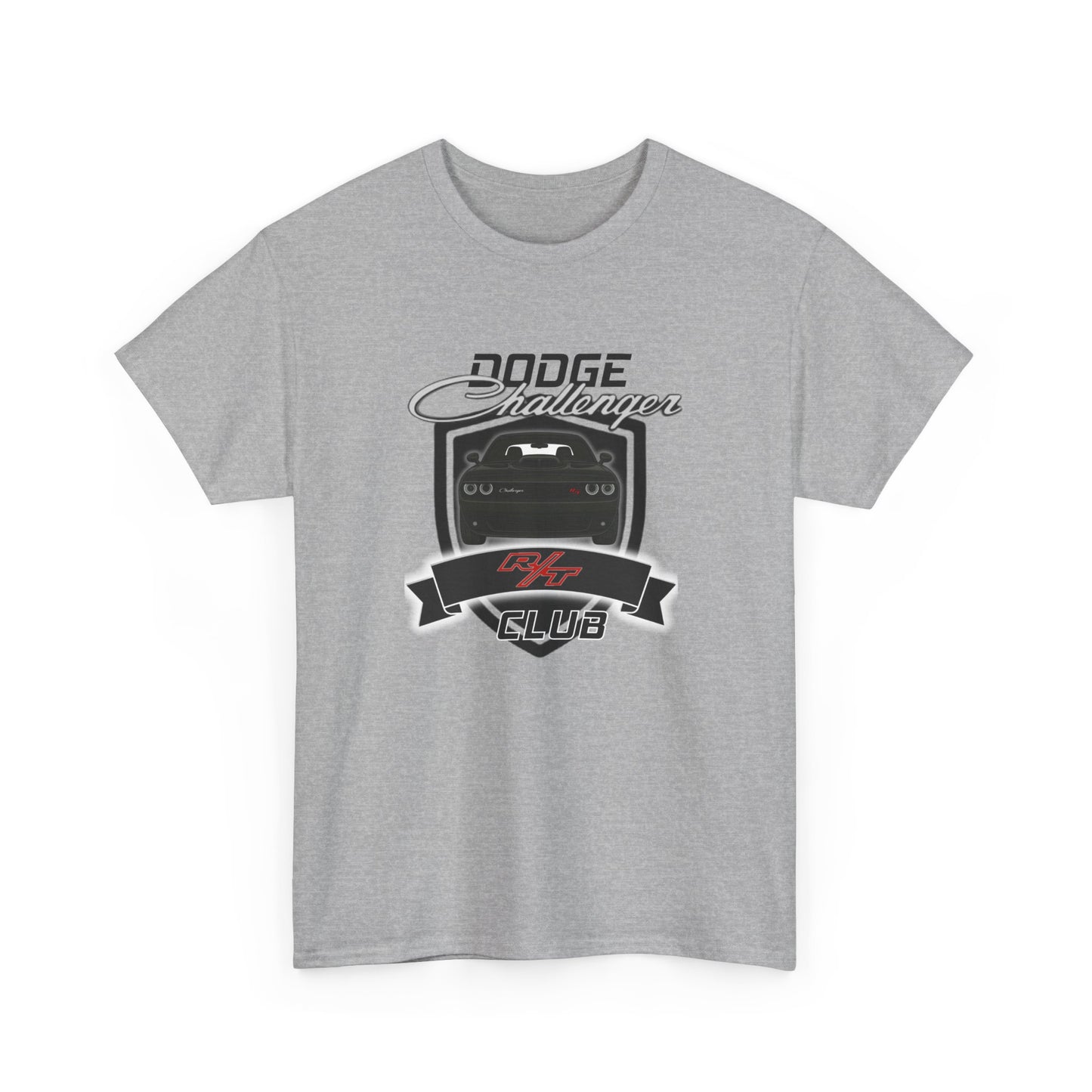 Pitch Black Dodge Challenger R/T Club T-Shirt, Shaker Edition