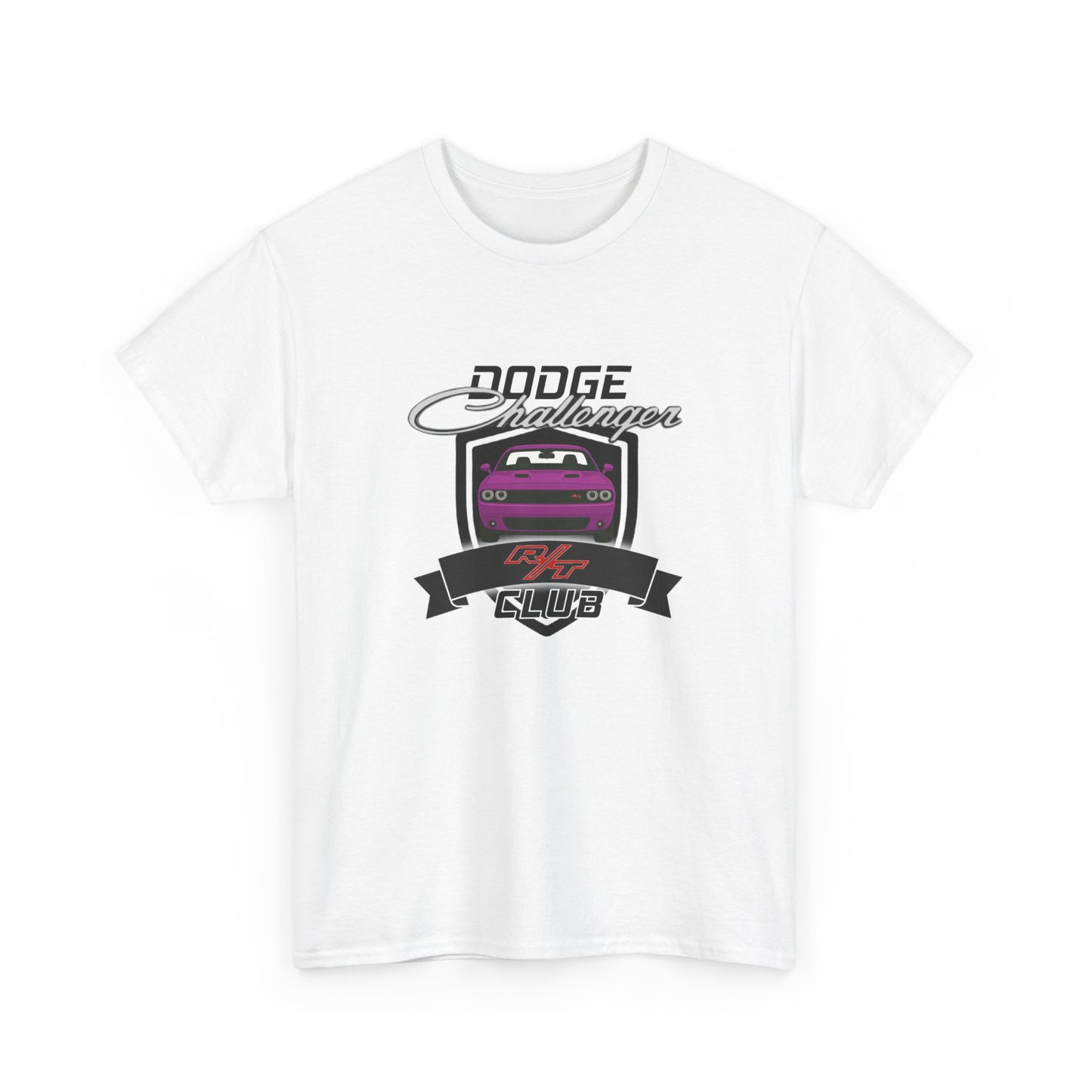 Furious Fuchsia Dodge Challenger R/T Club T-Shirt, Regular Hood Edition