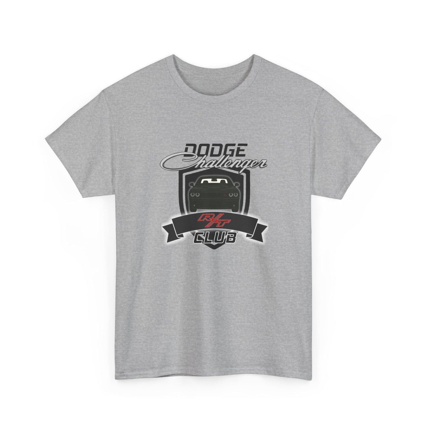 Pitch Black Dodge Challenger R/T Club T-Shirt, Regular Hood Edition