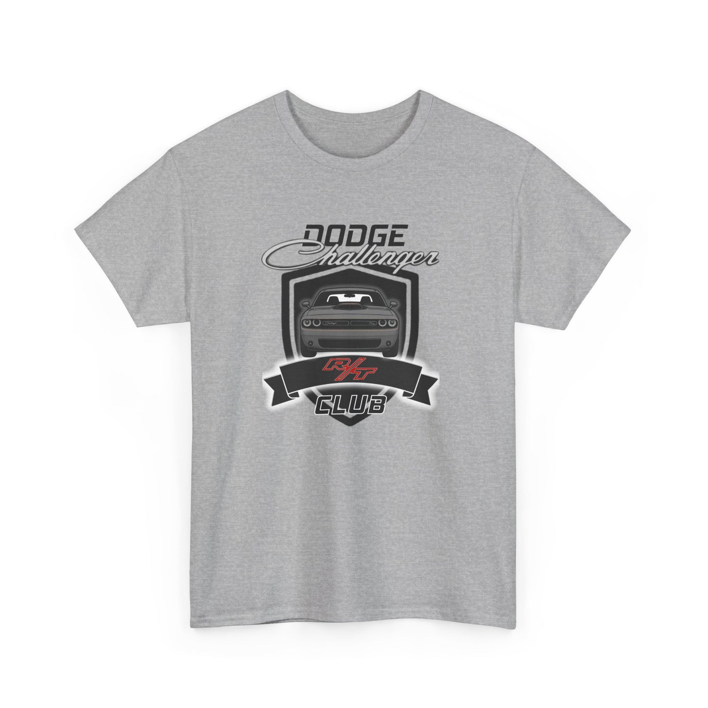 Destroyer Gray Dodge Challenger R/T Club T-Shirt, Shaker Edition