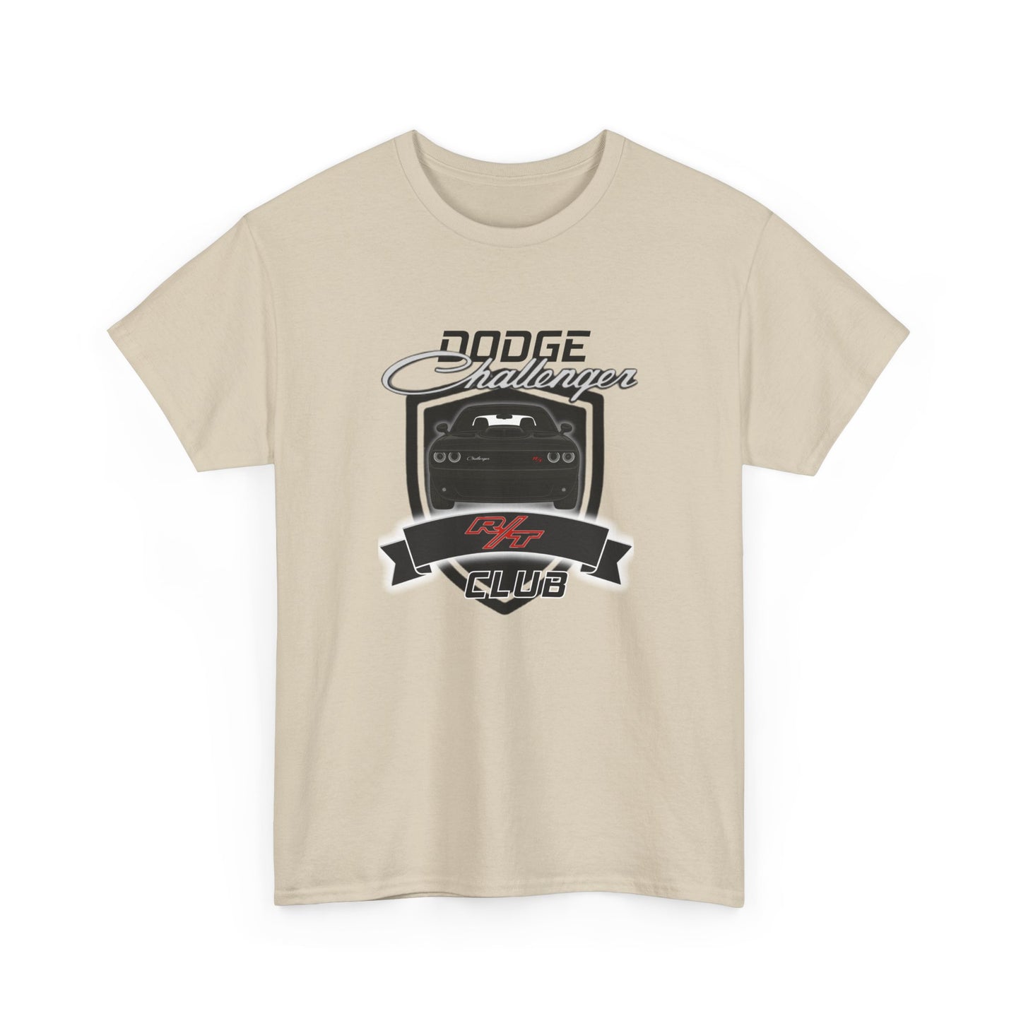 Pitch Black Dodge Challenger R/T Club T-Shirt, Shaker Edition