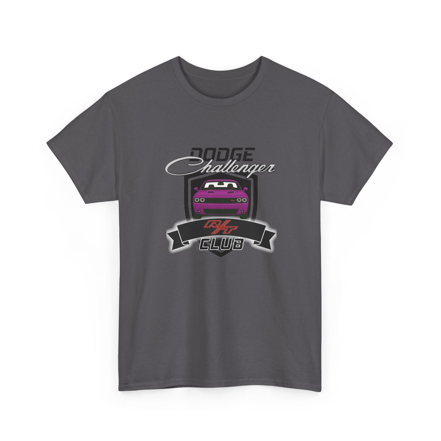 Furious Fuchsia Dodge Challenger R/T Club T-Shirt, Regular Hood Edition