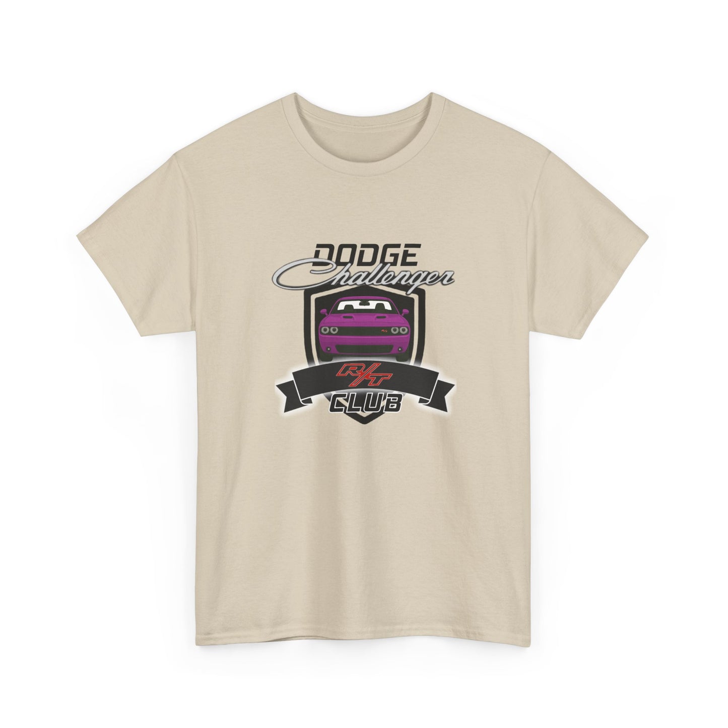 Furious Fuchsia Dodge Challenger R/T Club T-Shirt, Regular Hood Edition