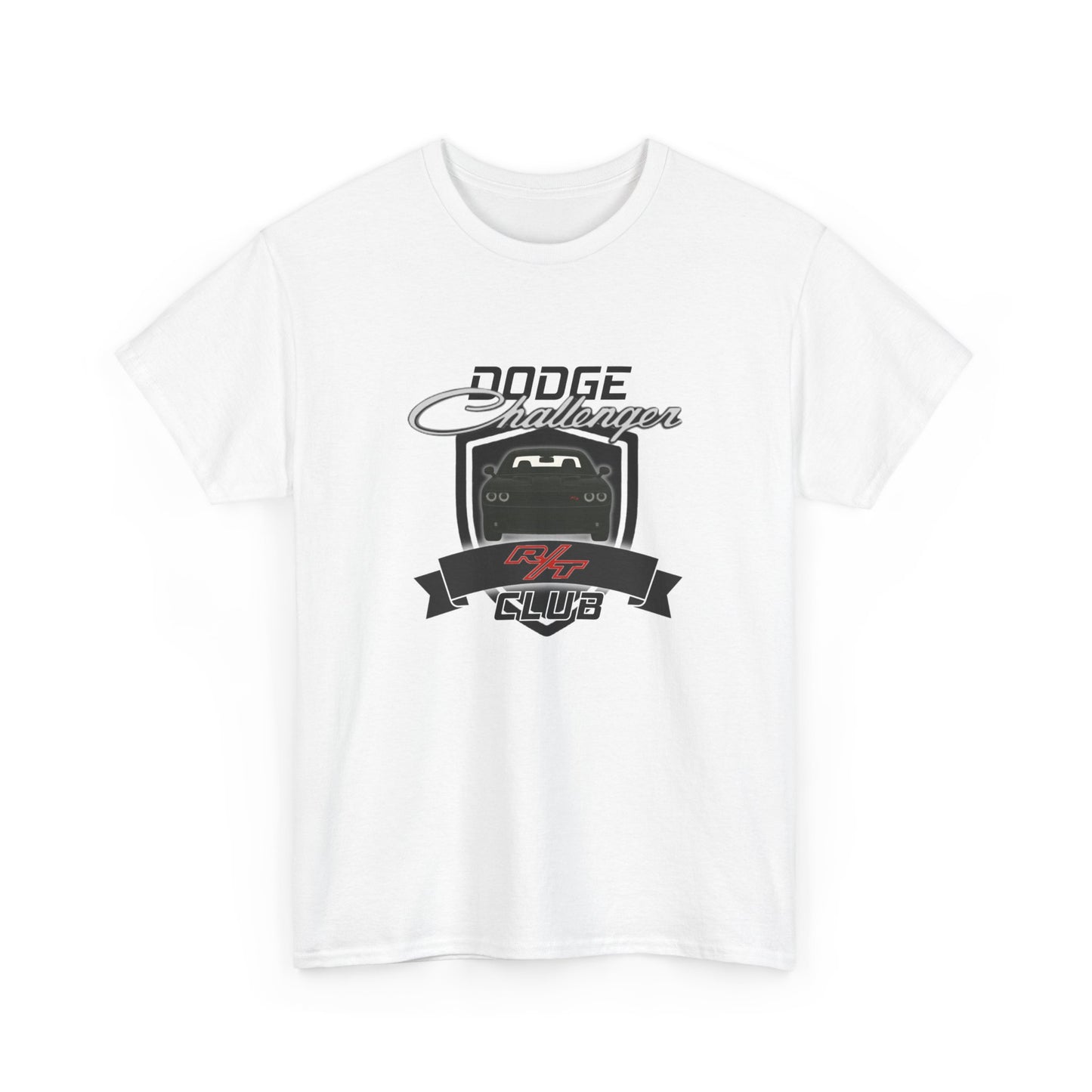 Pitch Black Dodge Challenger R/T Club T-Shirt, Regular Hood Edition